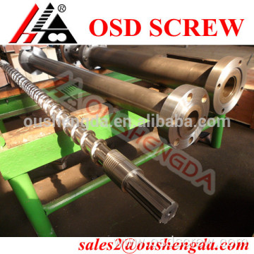 Extruder screw barrel for bottle blowing machine